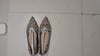 [883]NM Women's Thick Heel Pointed Toe Chinese-Style Open Toe Cheongsam Shoes, Chanel-Style Dress Matching, Comfortable Ethnic Rhinestone Shoes