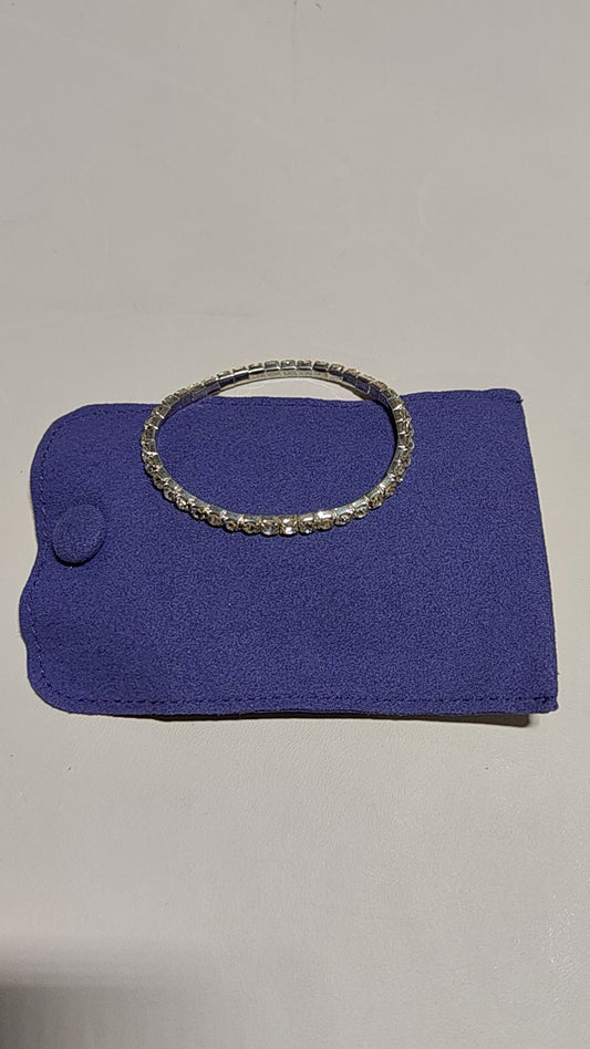 [906]GG    Bracelet with 20/30/50 Point Imported Moissanite , Fashionable Jewelry Anklet