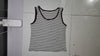 [344]MS Plus Size Women's Black Stripe Knit Vest Blazer Top with Tummy Control 100% Cotton Slim Strap