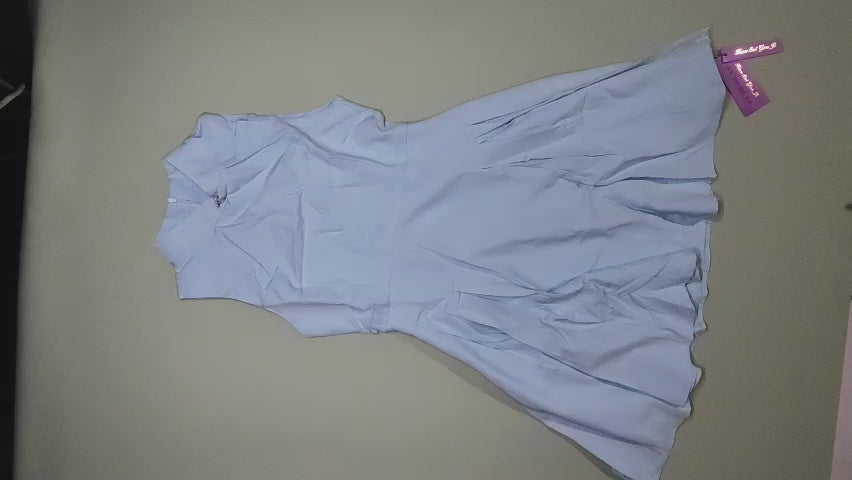 [187]MM Spring New Chinese Style National Fashion Modified Qipao High-end Exquisite Elegant Grand Petite Blue Sleeveless Dress