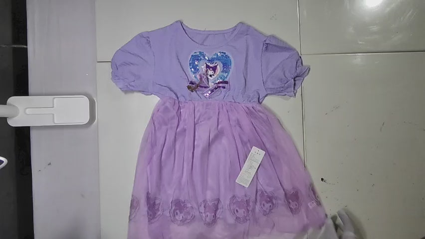 [847]GS   Girls' Kurumi Summer Princess Dress 2025 New Model Little Girls Baby Children's Clothing Summer Clothes