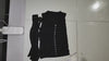 [376]GS   BANGON Black Scarf-Neck Tank Top Short-Length Stylish Chic 2025 New Collection Designer Top