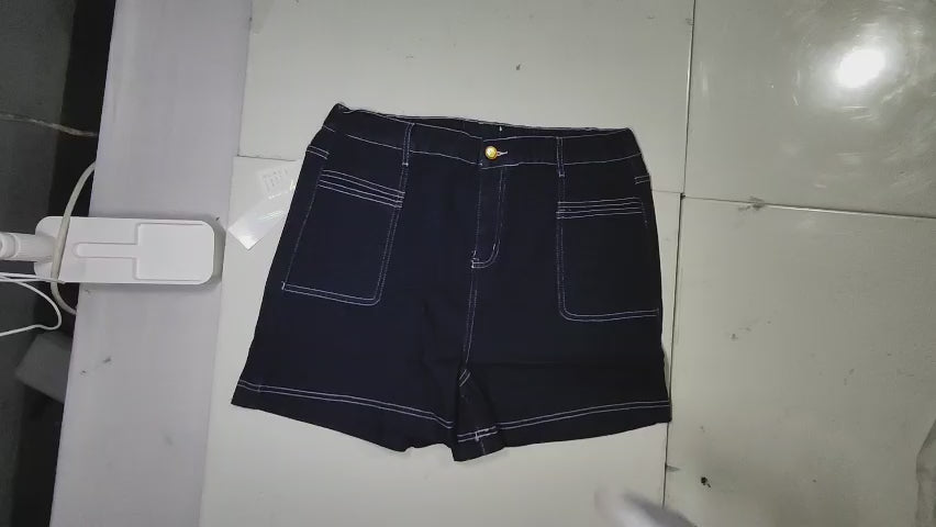 [893]GM Plus Size Women's Casual Pants for Short Stature, Loose Wide-Leg Denim Shorts with Elastic Waist Harem Pants Spring and Summer 2025