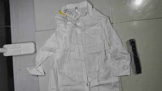 [521]MM  French High-End White Blouse Dress for Children Spring Fashion 2025 New Collection Elegant Waist-Tailored Slimming Short Skirt