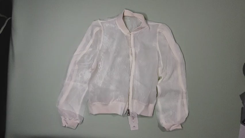 [316]GM   Lightweight Chiffon Sun Protection Sweatshirt Jacket Women's Cardigan Short Jacket Summer Clothing 2025 New Collection Outerwear Baseball Jacket