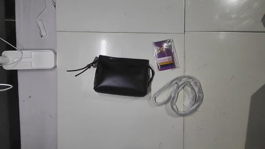 [307]NM Silver Drawstring Small Lucky Bag Calfskin Pleated Cloud Bag Fashionable Bucket Bag Soft Leather Crossbody Bag Women's 2024 New Collection