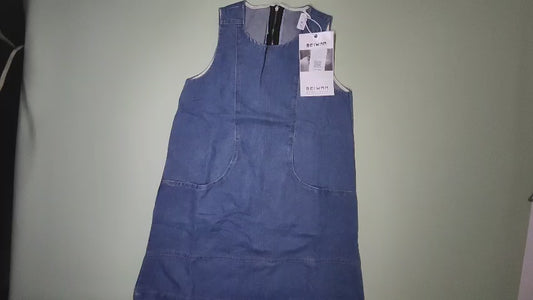 [849]GM    Retro Hong Kong Style Strapless Denim Dress 2025 Summer New Arrival High-End Stylish Patchwork A-Line Skirt