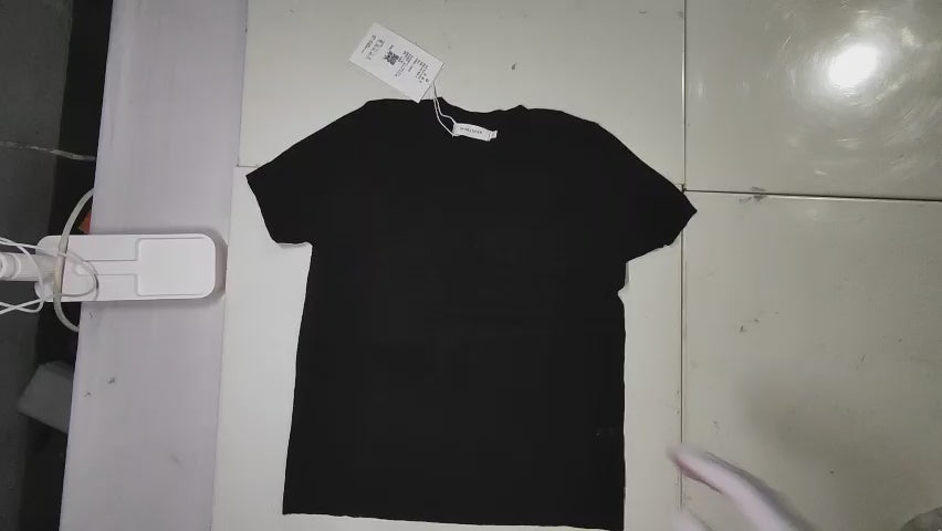 [880]GM   Black Openwork Knitted Regular Shoulder Slim Fit Short Sleeve Women's T-shirt 2025 New Collection Summer Seductive Charm Top