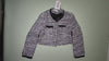 [846]MM  FFmiss¡ôSingle-Breasted Wool Tweed Striped Knit Short Jacket Women's Chanel-Style Petite Stylish Cardigan