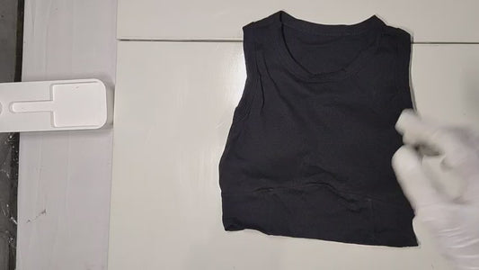 [487]MS White Sweet and Spicy Stylish Back One-Piece Sports Tank Top with Padding for Women, Spring and Summer Outerwear or Inner Layer