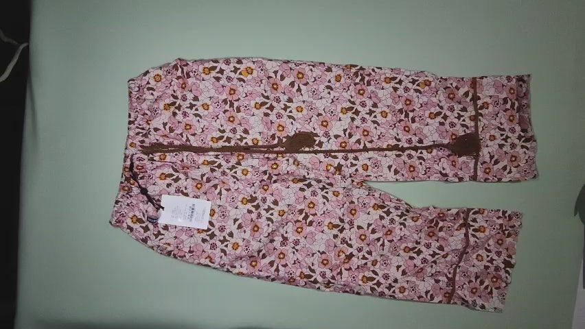 [424]NN [Promotional Price] 100% Hemp Printed Retro Unique Wide-leg Pants Casual Long Pants Artistic Slimming Vacation Drawstring Elastic Waist Straight-leg Pants