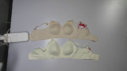 [123]GS  Cats Seamless Bra Women Small Bust Enhancing Push-up Contouring Anti-sag Lace Lightweight Sexy Wire-free Bra