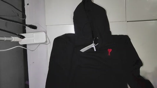[300]MS [Promotional Price] Official Wine Red Hoodie Unisex Couple Style Casual Loose Fit Custom Heavy-Duty Outerwear