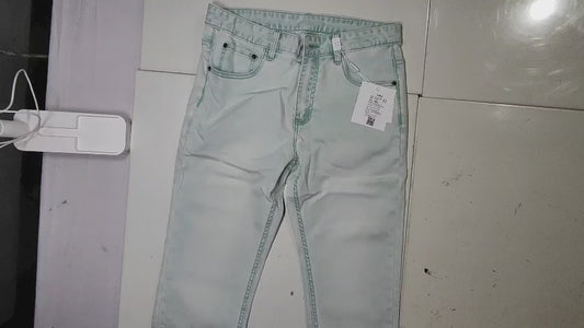 [542]GS  2025 New High-End Slim Fit Men's Jeans Trendy Light Washed Summer Lightweight Luxury Pants