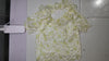 [335M] Women's 2024 Summer Ruffles Floral Print Short Sleeve Chiffon V-Neck Top - Designer Style Elegant Trendy Blouse