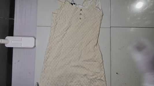 [514]MM  Vero Moda 2025 Summer New Arrival Cut-Out Inner Lining Three-Button Front Dress - Versatile