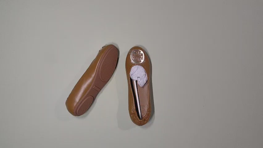 [348]MM  Summer Round Toe Leather Large Size Single Shoes Flat Bottom Ballet Shoes Casual Versatile Soft Sole Women's Shoes Egg Roll Shoes Small Leather Shoes