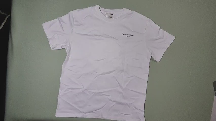 [548]GM  WOOYOUNGMI 23SS Back Photochromic Thermochromic Color-Changing Tulip Print Unisex Short-Sleeve T-Shirt