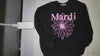 [443]MS Mardi2025 Spring and Autumn Gold and Silver Color Coordinating Loose Cotton Sweatshirt with Small Daisy Embroidery Print Round Neck Long Sleeves Women's