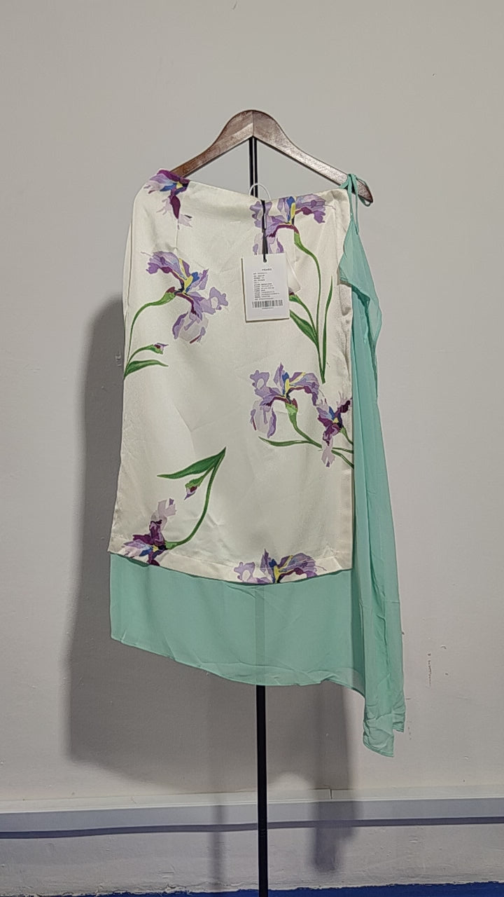 [798]MM  Spring Original Iris Collection Thickened Satin French Soft and Cool Aesthetic Midi Skirt