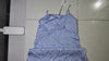 [002]MM ELLE French Strap Nightgown with Built-in Padding Elegant Stripes Loose and Comfortable Dress Spring New Arrival