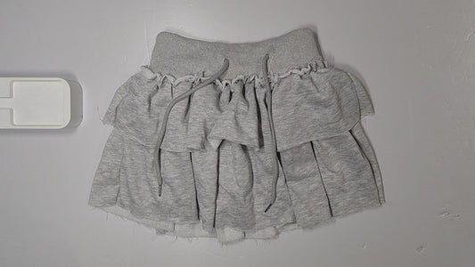 [915]GM  Women's High-Waist A-Line Skirt for Petite Figures, Spring and Autumn, Pleated Layered Skirt, Bodycon Short Skirt, Summer