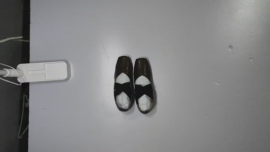 [998]RM Yan Erding | Reinvent the Classic | Italian High-End Pearl Chrome Tanned Calfskin Cross Strap Ballerina Shoes