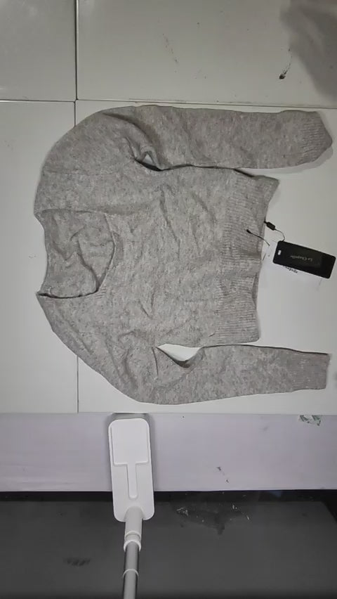 [781]MS Laxibei Women's 2024 Autumn New French Square Neck Knit Sweater Stylish Inner Layer Short Top