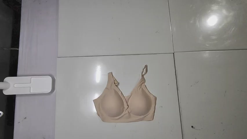 [262]GS  Wire-Free Seamless Earth Tone Comfort Jelly Bra Barely There Soft Lifting for Small Busts