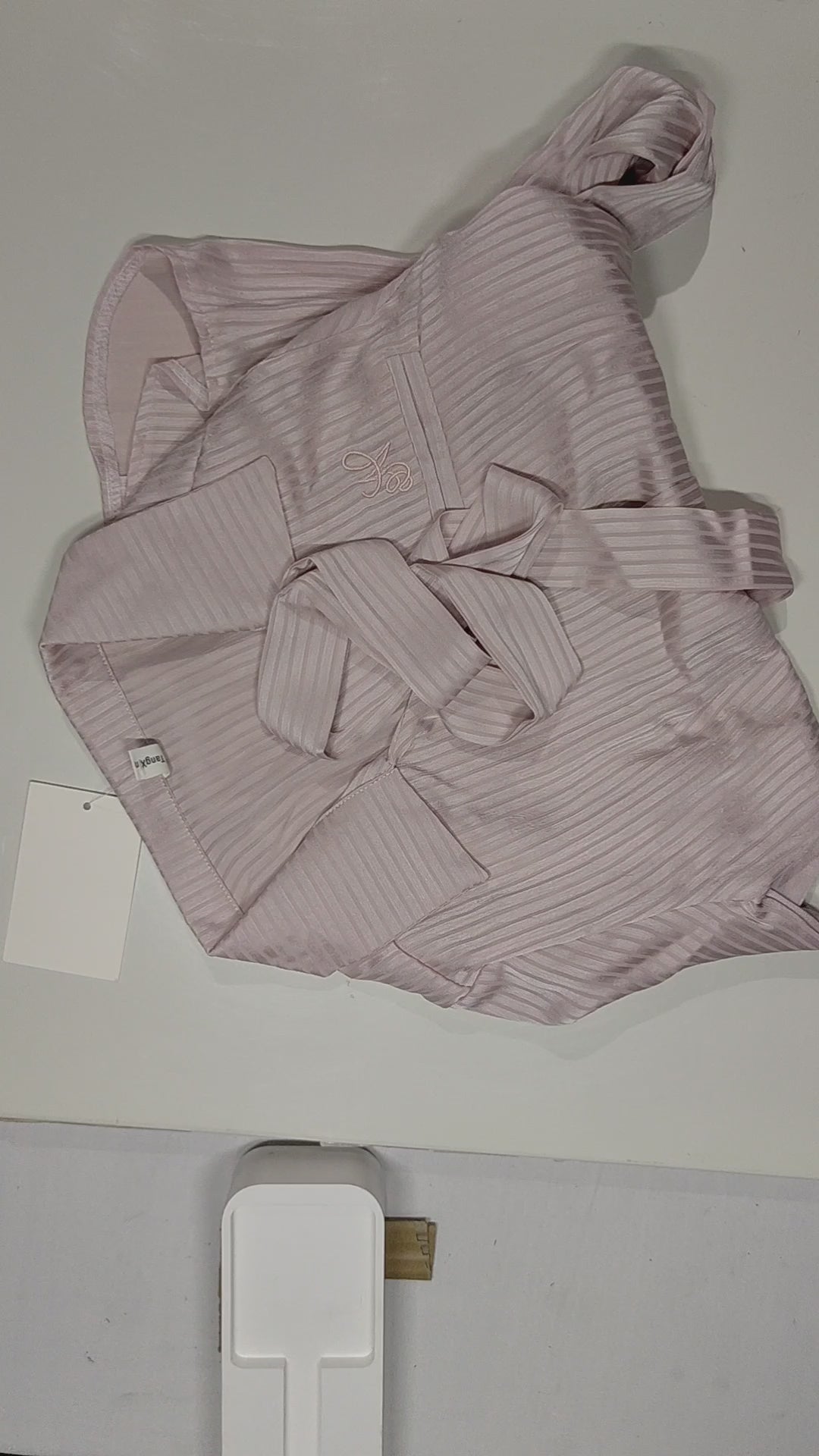 [952]GS    Women's Spring/Autumn New Collection Satin Polo Collar Shirt, Slim Fit, Slimming, Waist-Tailored, Exclusive Design, Long Sleeves