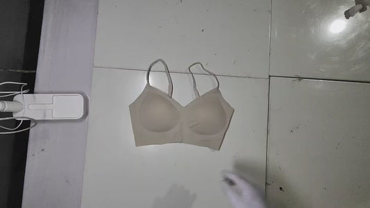 [742]GS   Invisible Magic Seamless Women's Thin Push-up Bra for Large Chest, Sizeless Deep Skin Tone Tank Top Bra