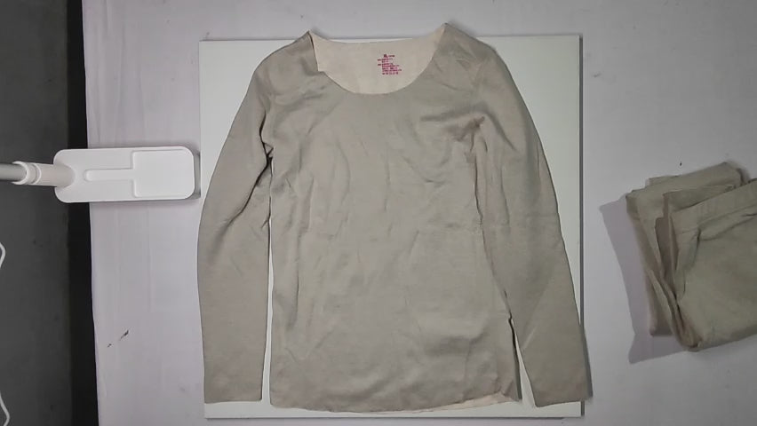 [380J] Mao Ren Women's Derong Heat-Generating Thermal Underwear Set Plus Size Cashmere Winter Underwear