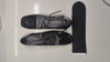 [207]NM Minimalist Silver Versatile Thick Heel Square Toe Small Leather Shoes for Women 2025 Spring and Summer New Style Shallow Mouth French Mary Jane Shoes