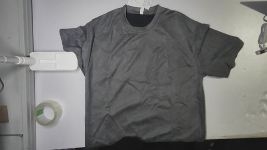 [188]GM  2025 Summer Men's Heavyweight American Vintage Large Size Suede T-Shirt Loose Fit for Plus-Sized Men