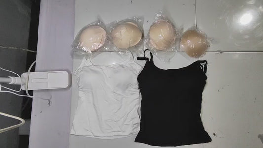 [032]MS Comic-Style Bra Halter Top Women Summer Outerwear 2025 New Collection Inner Layer with Padding Strapless Sleeveless Top for Sassy Girls