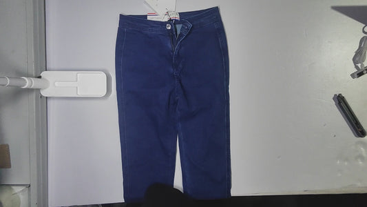 [981]GM  French Rouje Tusse Vintage High-Waisted Super Elastic Butt-Lifting Slimming Skinny Jeans Long Pants for Women