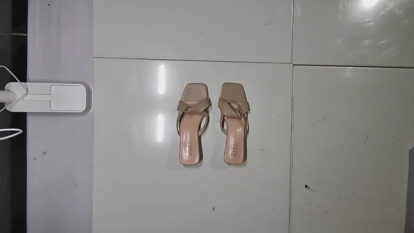 [575]JR Women's 2025 Summer New Arrival Simple Fairy Style Thick Heel Open-Toe Sandals with Medium Heel French Fashion