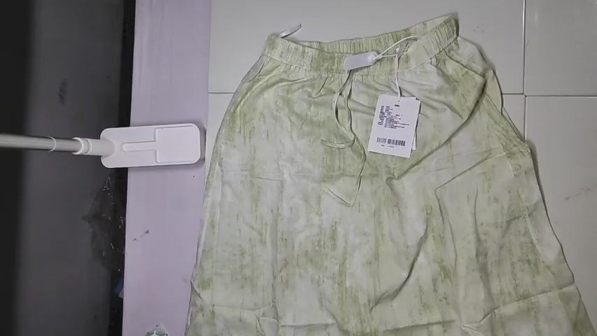 [189]GM    Xiaoli Plus Size Women's Clothing Light Chinese Color Gradient Elastic Waist Mid-Length Skirt Curvy A-Line Skirt