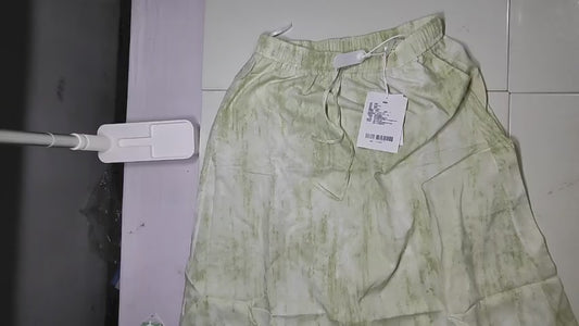 [189]GM    Xiaoli Plus Size Women's Clothing Light Chinese Color Gradient Elastic Waist Mid-Length Skirt Curvy A-Line Skirt