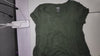 [422]GM    SUPER SOFT [Ultra Slimming] Plus Size Round Neck Army Green Short Sleeve T-Shirt Women's Spring/Summer