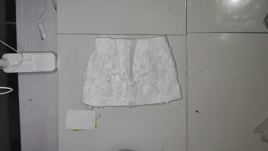 [492]GS   2025 Spring New Arrival Designer-Style Elaborate 3D Flower Half Skirt for Women High-Waisted Slimming A-Line Skirt