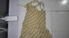 [609]GM  Weekendhub Yellow Checkered Dress French Sheer Slimming Women 2025 New Long Dress Slimming Dress