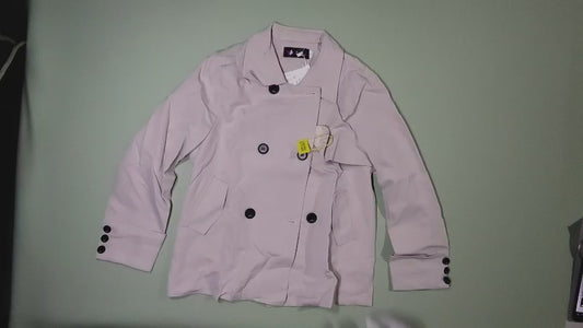 [130]GM   Women's Short Trench Coat 2025 Spring New Arrival Slimming Korean Style Versatile Petite Spring and Autumn Coat Preppy Style