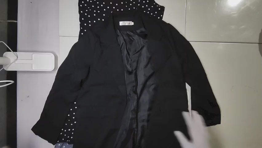 [688]GS  Early Spring Women's High-End Plus Size Sophisticated Outfit Trendy Suit Jacket and Strapless Dress Two-Piece Set