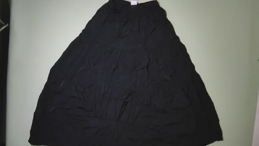 [939]MM  Women's Spring Vintage Petite High-Waisted Layered A-Line Skirt