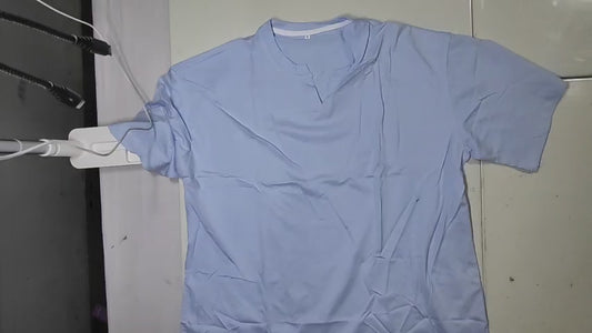 [678]NM Extra Large 300-Pound Minimalist High-End 100% Cotton V-Neck Short Sleeve T-Shirt Women's Summer Loose Fit Bestseller Regular Shoulder Top