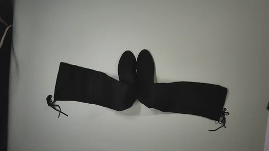 [586]NM High Heel Boots Women Long Boots 2024 New Spring and Autumn Over-the-Knee Boots Black Plus Size Thick Legs Large Size Elastic Boots