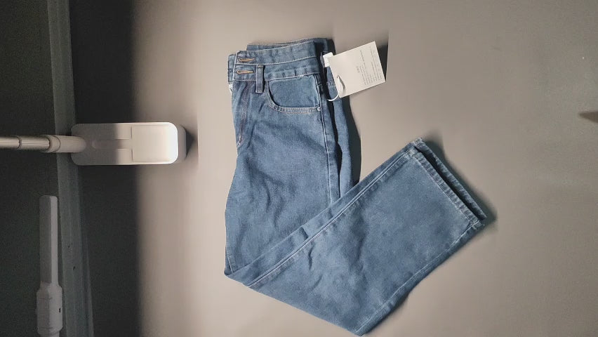 [132]GM   Women's 2025 Spring and Summer High-Waisted Wide-Leg Slimming Jeans for Petite Women, Loose Fit, Thin, Drapey Floor-Length Pants