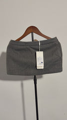 [718] Alightmen Two-Color Wool Twill High Definition Pencil Skirt with Side Zipper Low Waist Tailored Fit Super Shorts