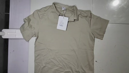 [147]GS  BGYO American Casual Textured Short-Sleeve Polo Shirt Men's Oversized Crew Neck Heavyweight 260g Premium T-Shirt Summer